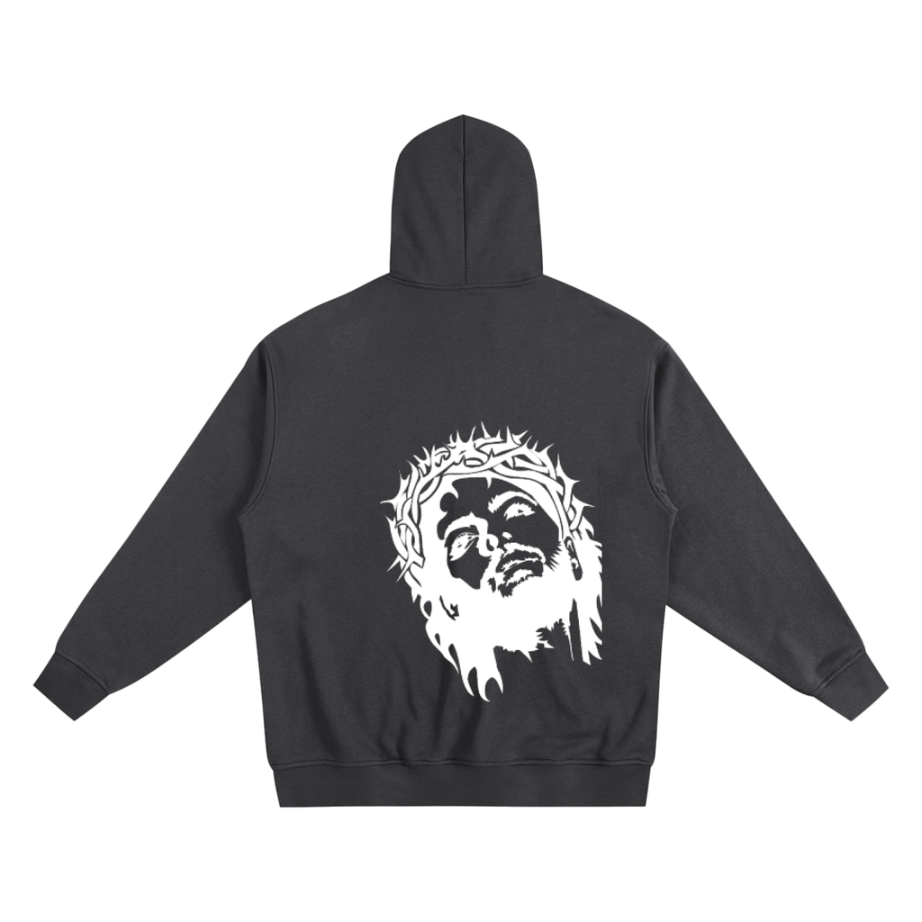 Made In Gods Image Zip Up Hoodie | White Text