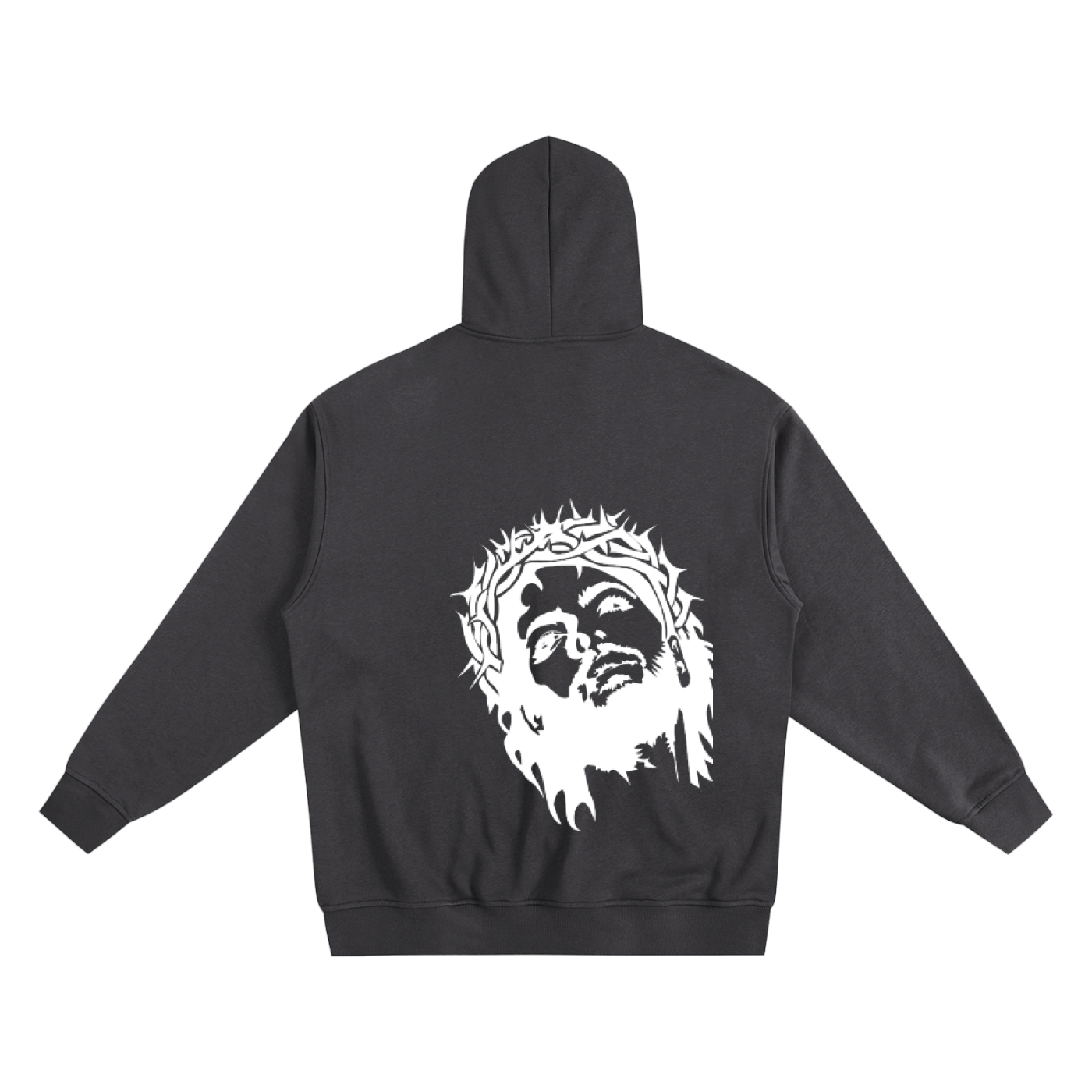 Made In Gods Image Zip Up Hoodie | White Text