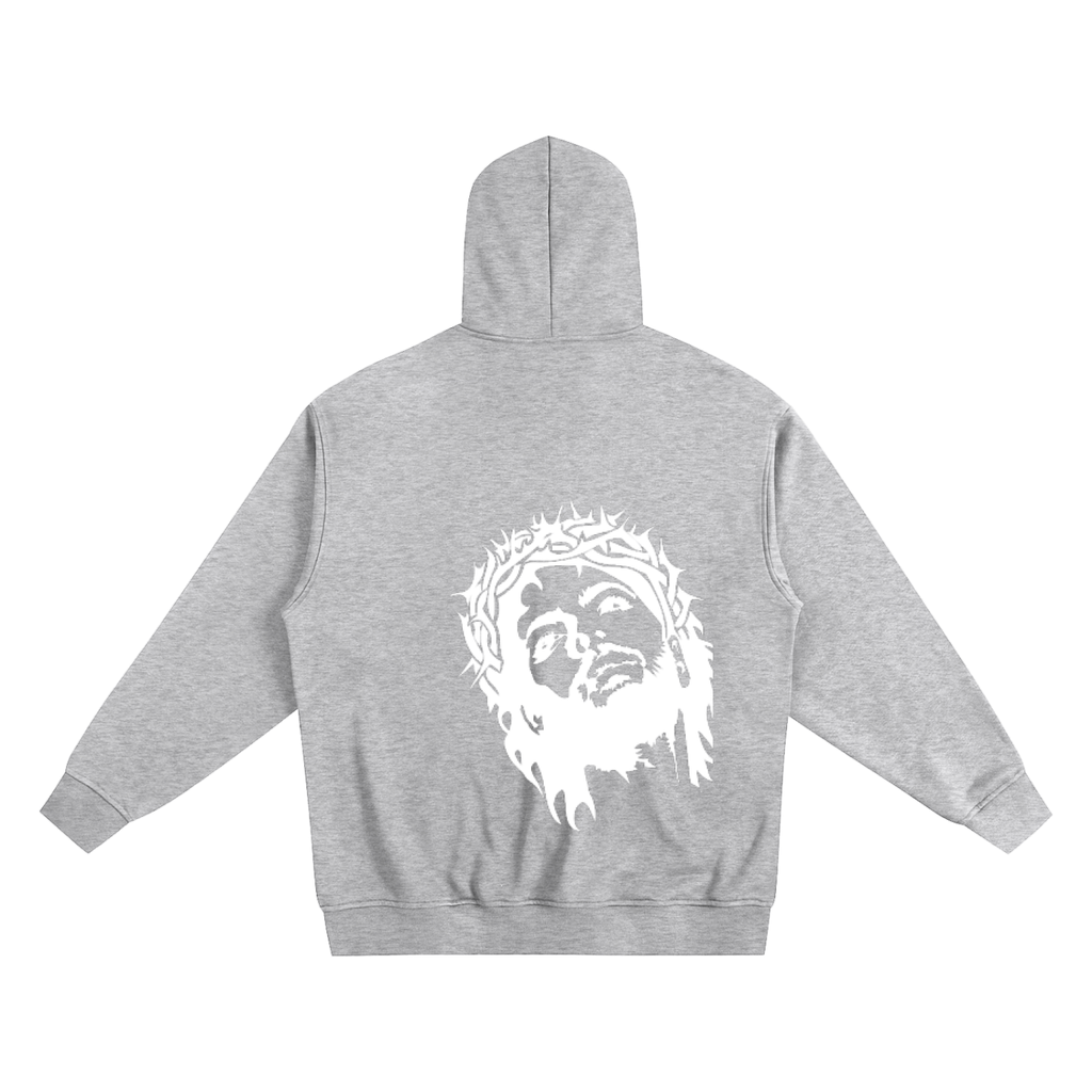 Made In Gods Image Zip Up Hoodie | White Text