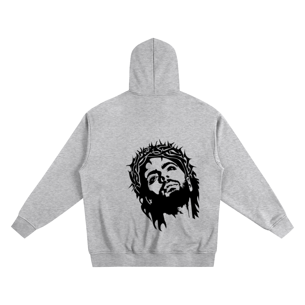 Made In Gods Image Zip Up Hoodie | Black Text