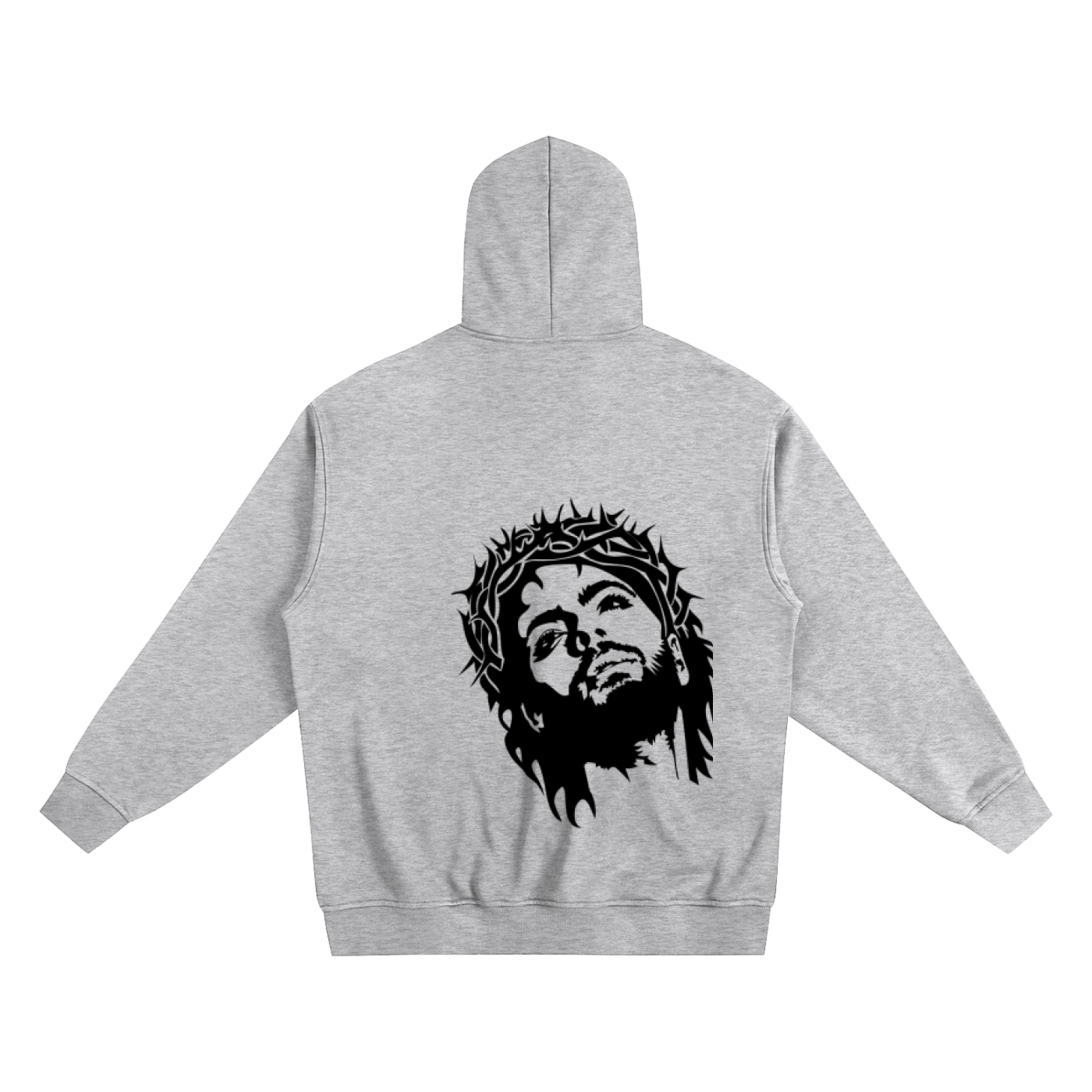 Made In Gods Image Zip Up Hoodie | Black Text