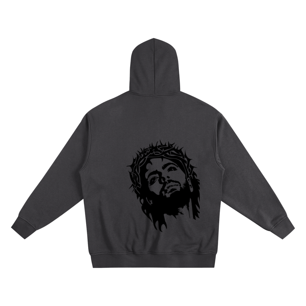 Made In Gods Image Zip Up Hoodie | Black Text