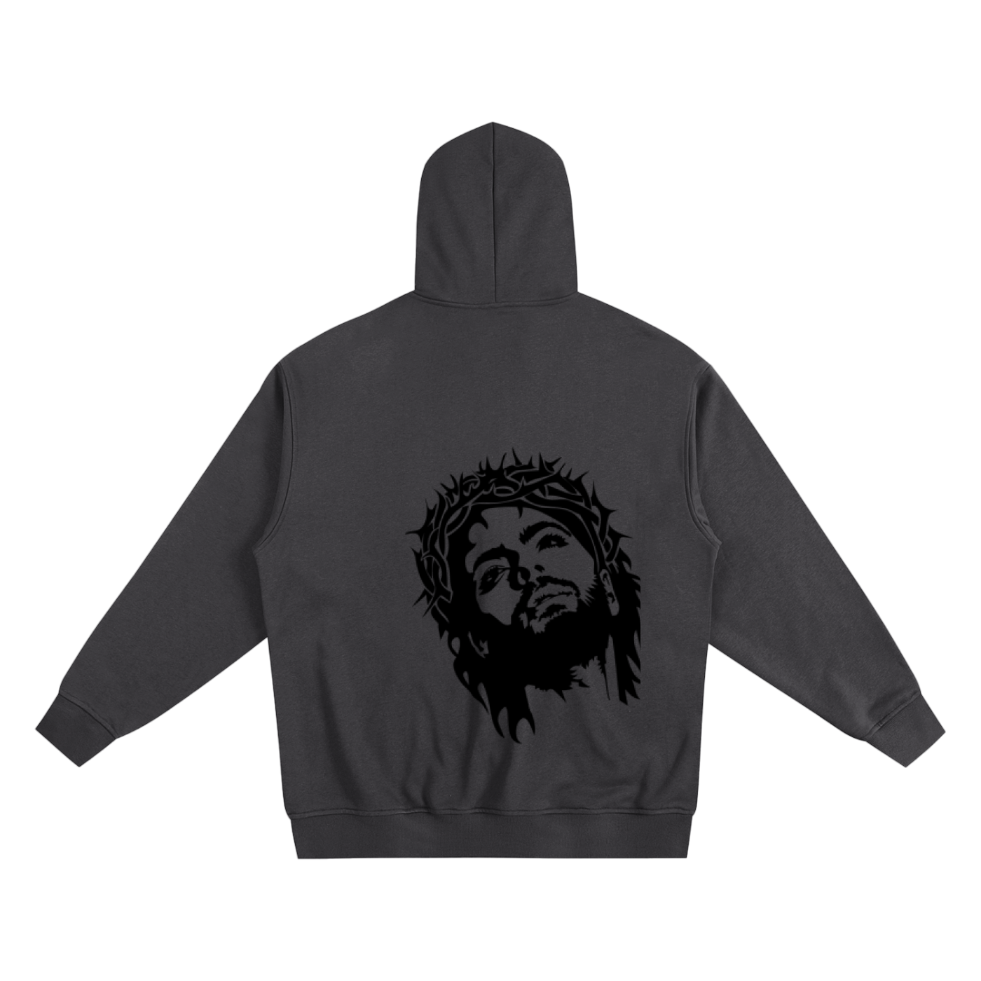 Made In Gods Image Zip Up Hoodie | Black Text