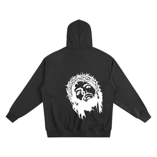 Made In Gods Image Zip Up Hoodie | White Text