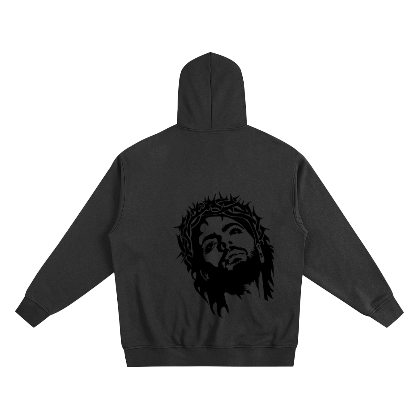 Made In Gods Image Zip Up Hoodie | Black Text